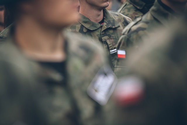 żołnierze w Mirosławcu
